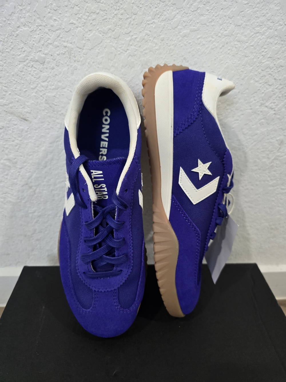 Converse Purple Suede Low-Top Sneakers with Gum Sole - Picture 5 of 9